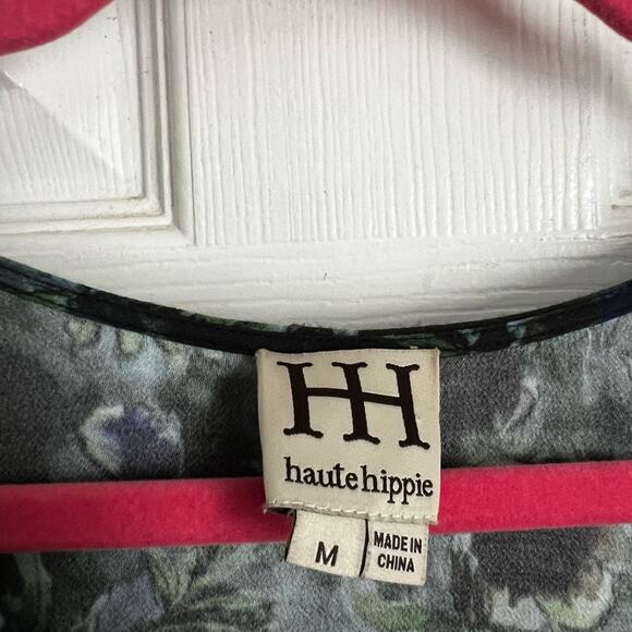 Haute Hippie Tangled Up In You Hi Lo Blouson Dress Medium - Picture 3 of 4